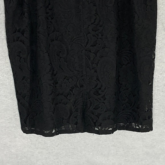 Chico's‎ Black Lace Pencil Skirt Lined Career Office Party Elegant Size 2.5 - Picture 5 of 10